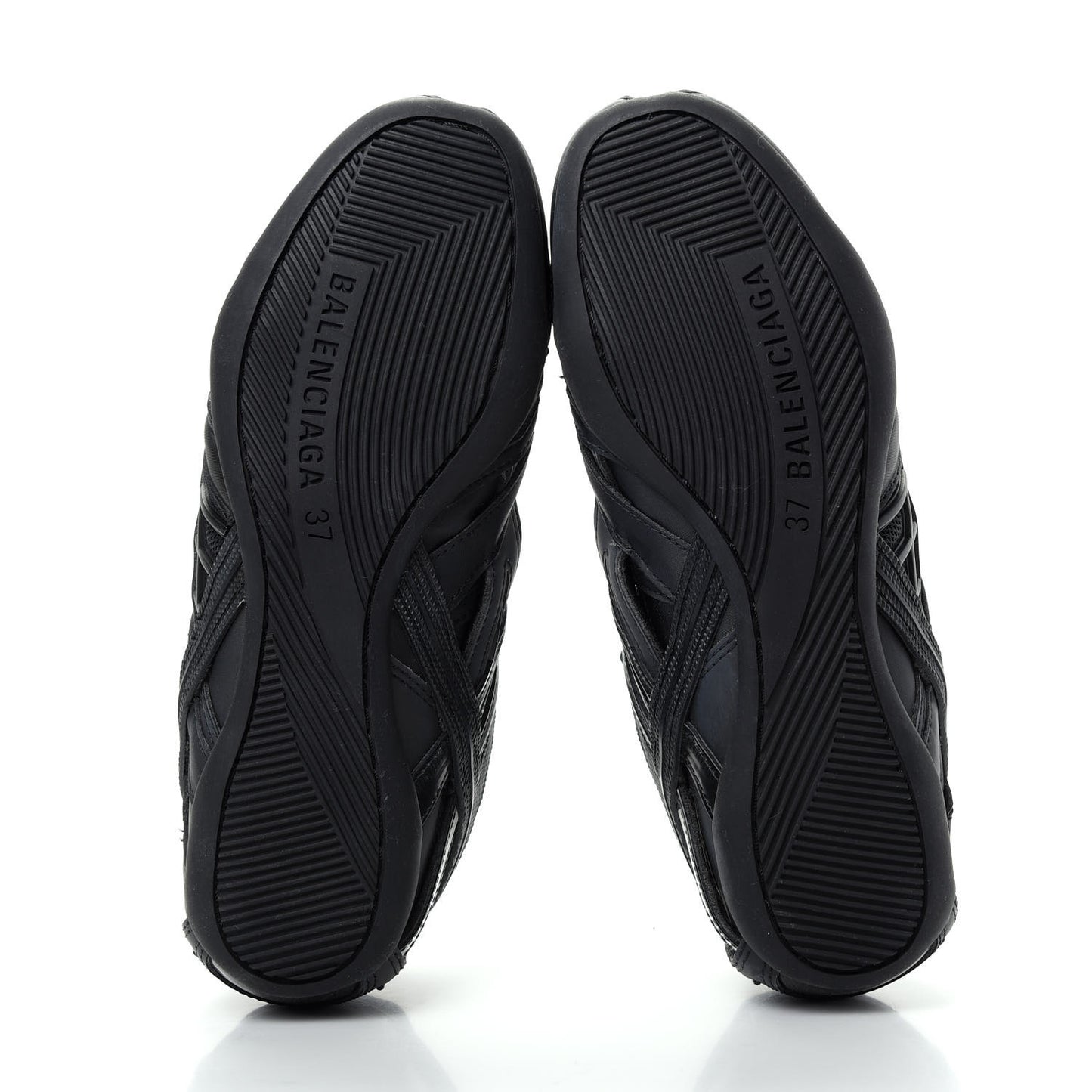 Mesh Rubber Womens Drive Sneakers 37 Black