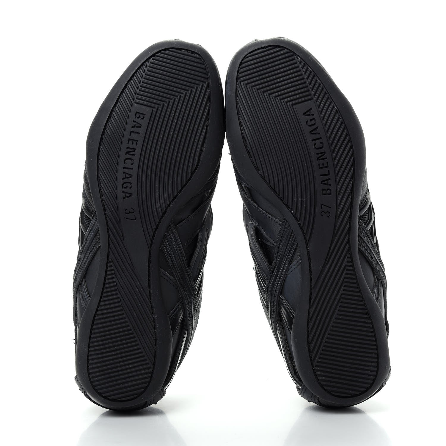 Balenciaga Mesh Rubber Womens Drive Sneakers 37 Black 6 of 11