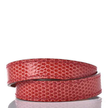 Hermes Lizard Kelly Double Tour Bracelet XS Bougainvillea 3 of 8