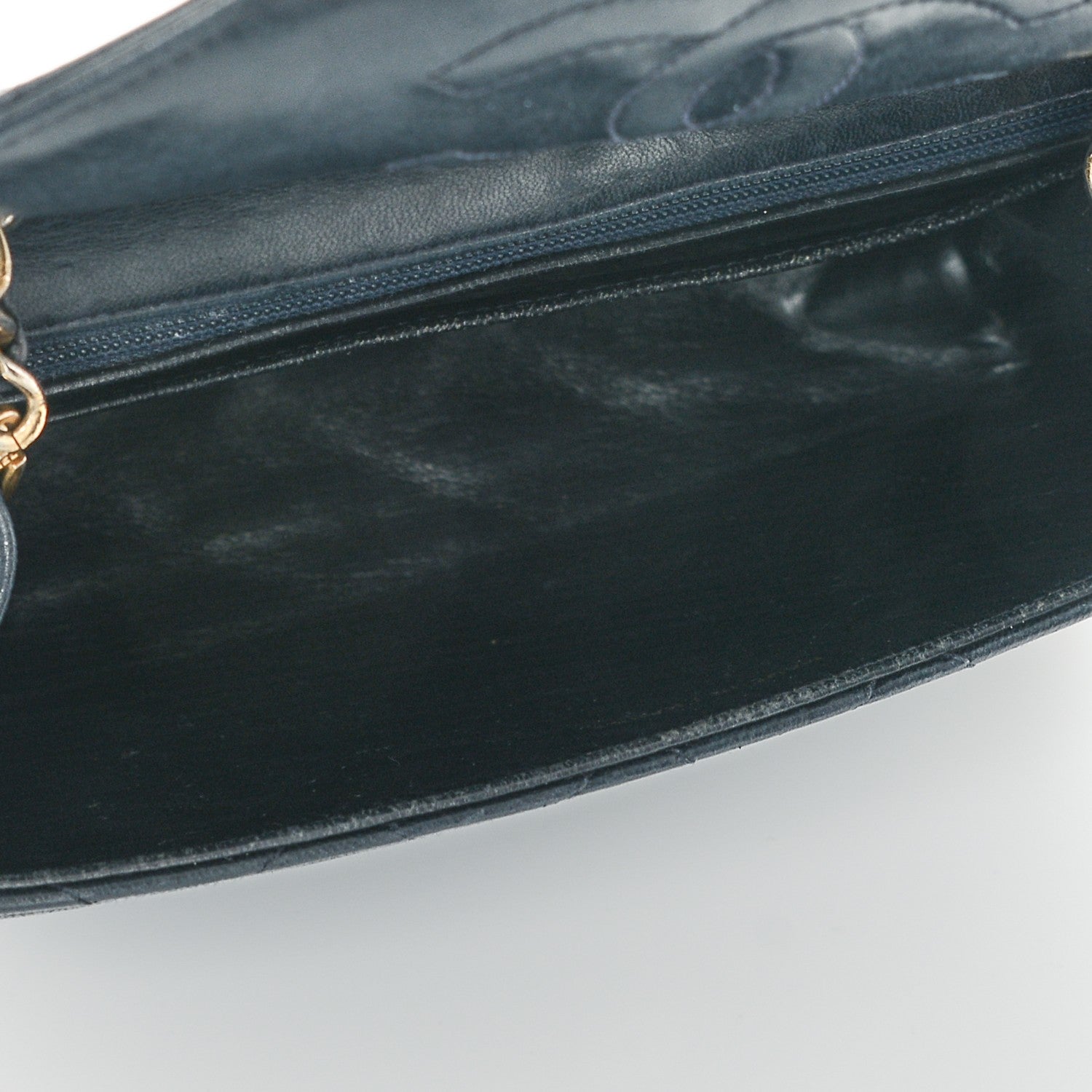 Chanel Lambskin Quilted Small Single Flap Navy 6 of 10
