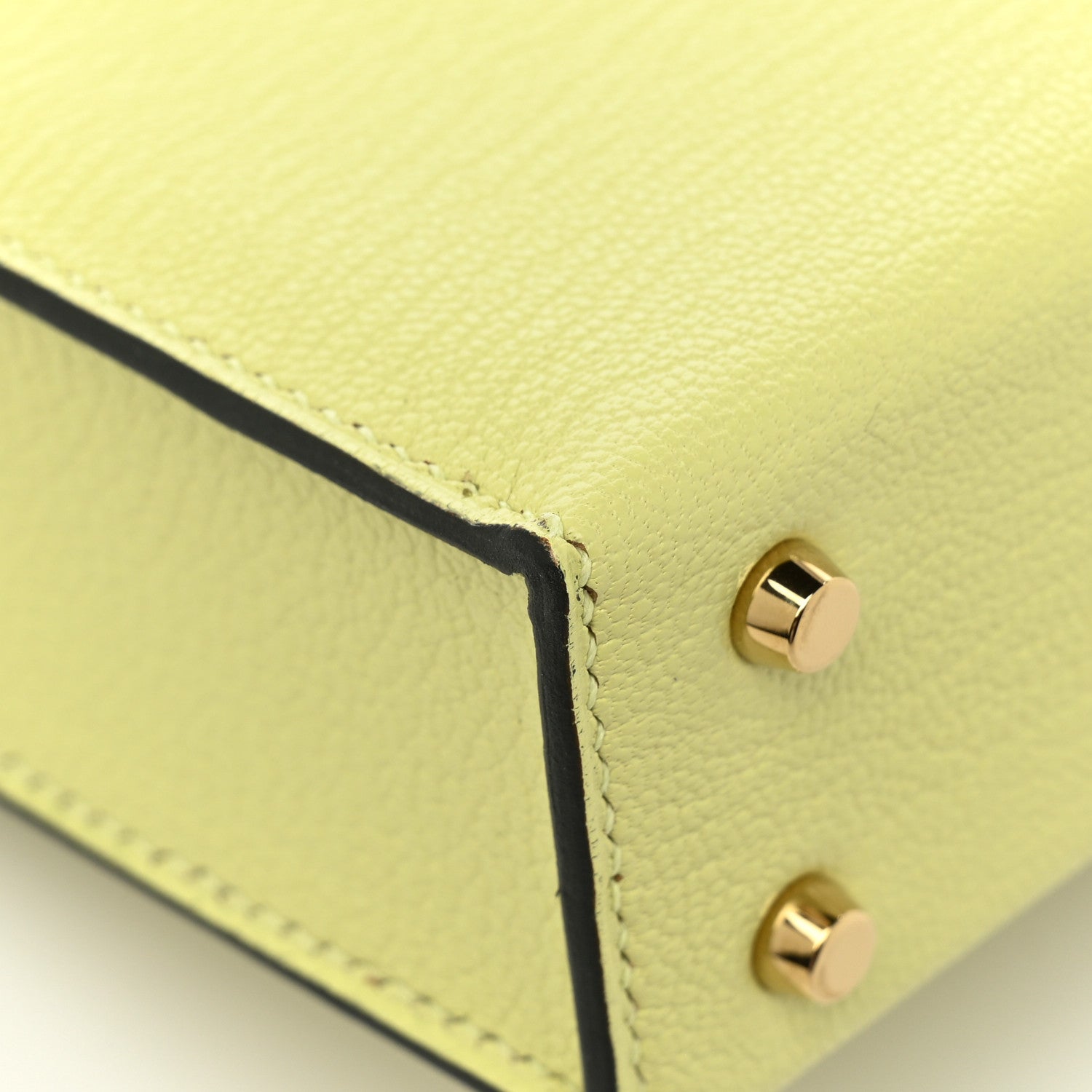 Hermes Chevre Mysore Mini Verrou Chaine Bag Jaune Bourgeon 8 of 11