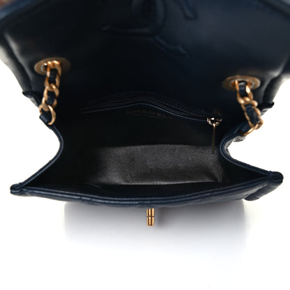 Chanel Caviar Quilted Mini Sweet Classic Flap Navy Blue 4 of 4