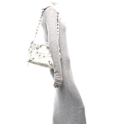 Balenciaga Agneau Arena Crystal Neo Cagole Handbag XS Optic White 3 of 25