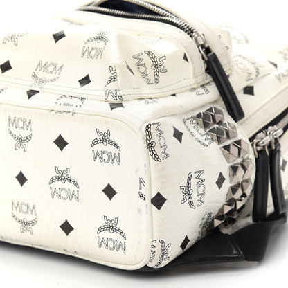 MCM Visetos Side Stud Mini Stark Backpack White 8 of 8