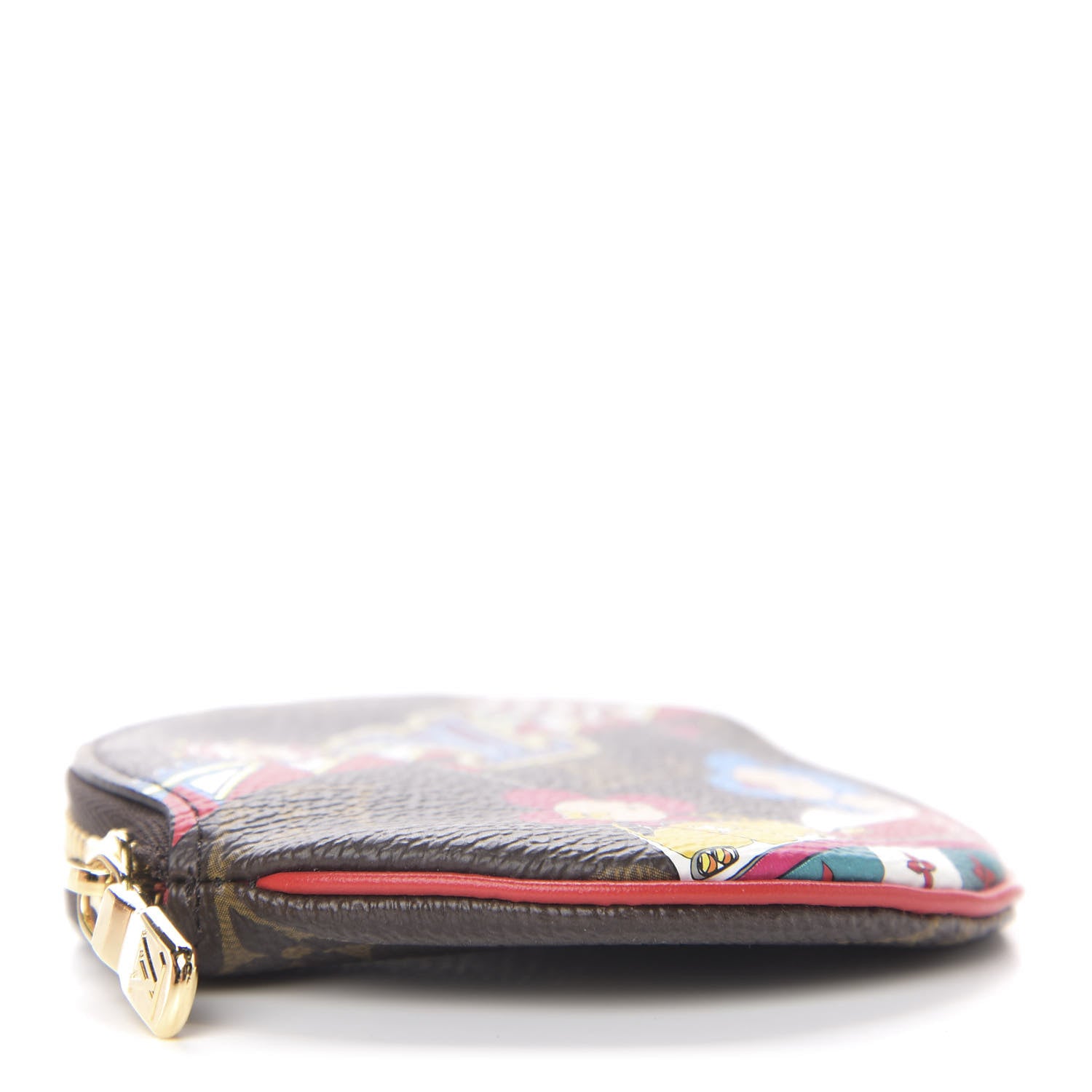 Louis Vuitton Monogram 2020 Christmas Animation Bumper Cars Round Coin Purse Coquelicot 3 of 7