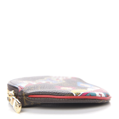 Louis Vuitton Monogram 2020 Christmas Animation Bumper Cars Round Coin Purse Coquelicot 3 of 7
