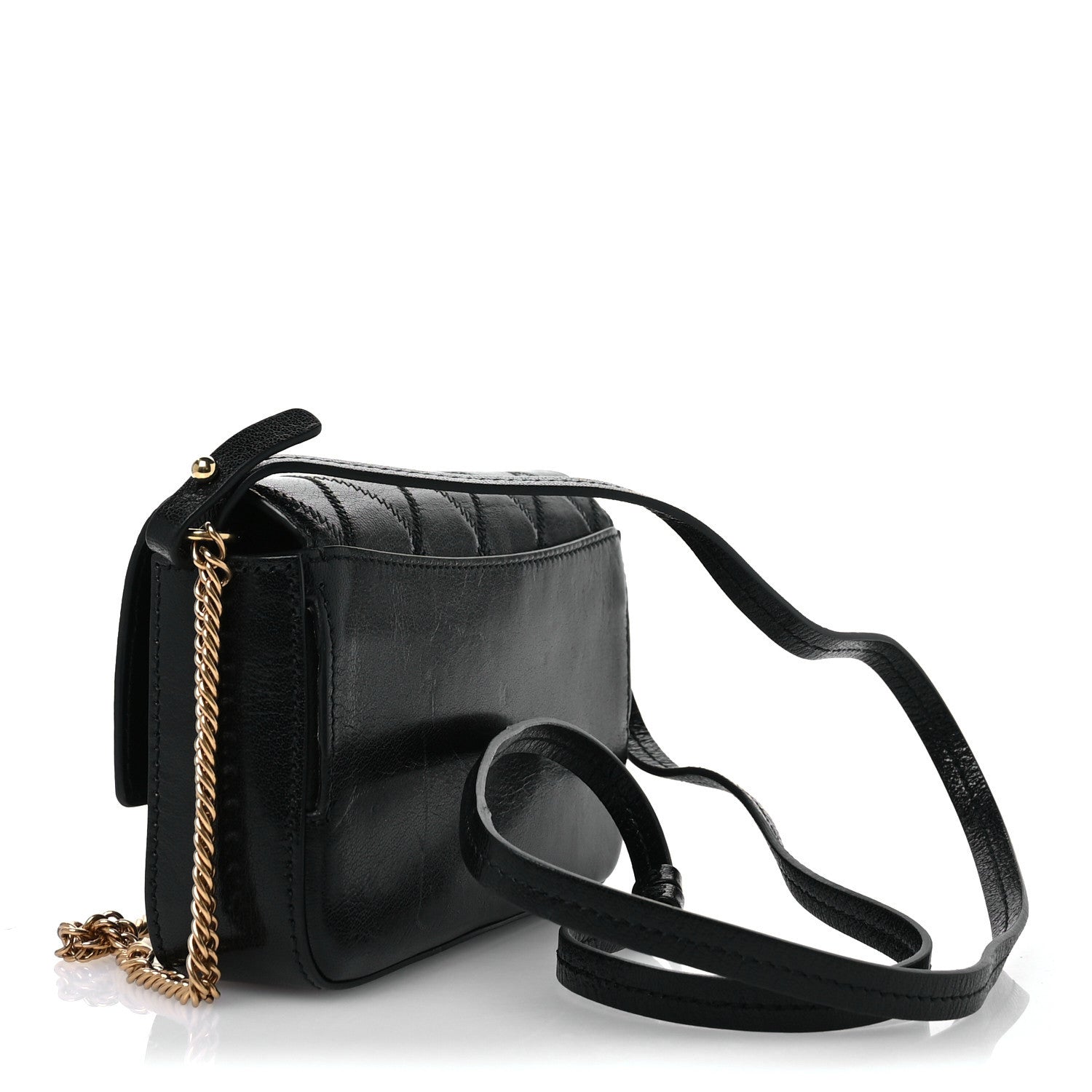 Givenchy Goatskin Quilted GV3 Mini Pocket Convertible Bag Black 3 of 11