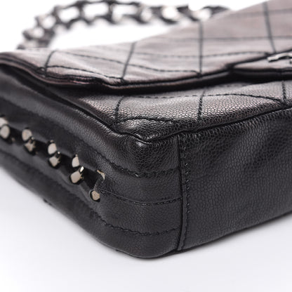 Chanel Glazed Caviar Quilted Modern Chain Flap Black 8 of 15