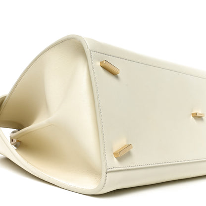 Salvatore Ferragamo Lambskin Braided Medium Hug Bag Mascarpone 8 of 9