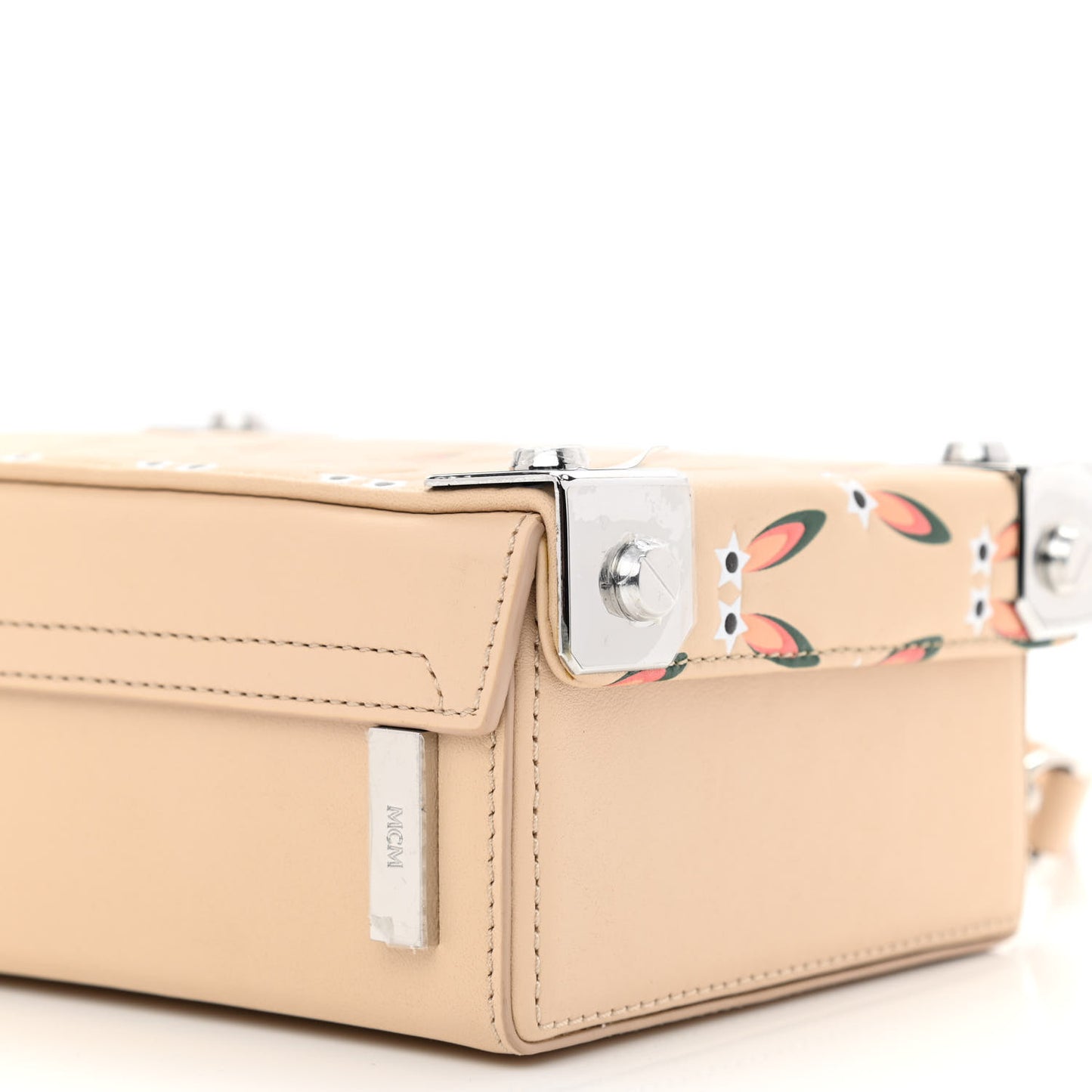 Lambskin Star Eyed Bunny Small Berlin Crossbody Natural