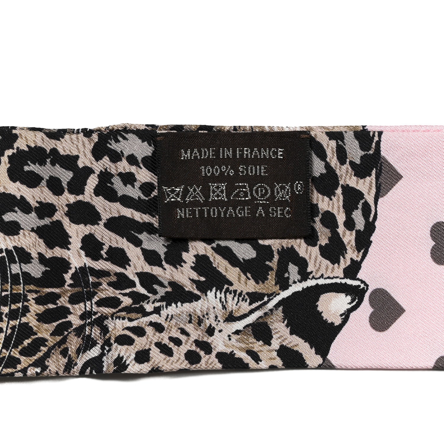 Hermes Silk Jungle Love Love Twilly Rose Pale Etoupe 3 of 4
