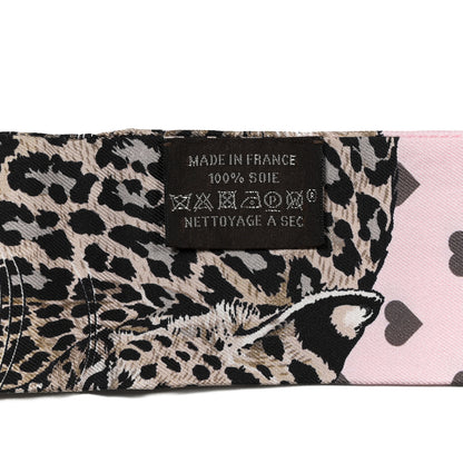 Hermes Silk Jungle Love Love Twilly Rose Pale Etoupe 3 of 4