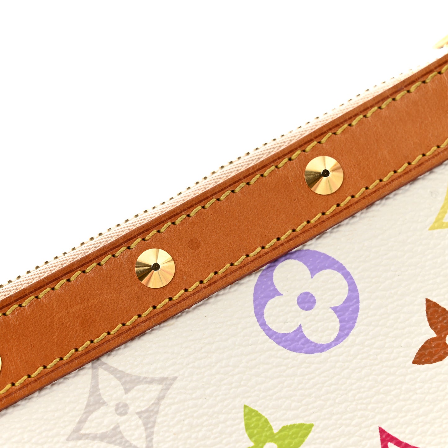 Monogram Multicolor Pochette Accessories White