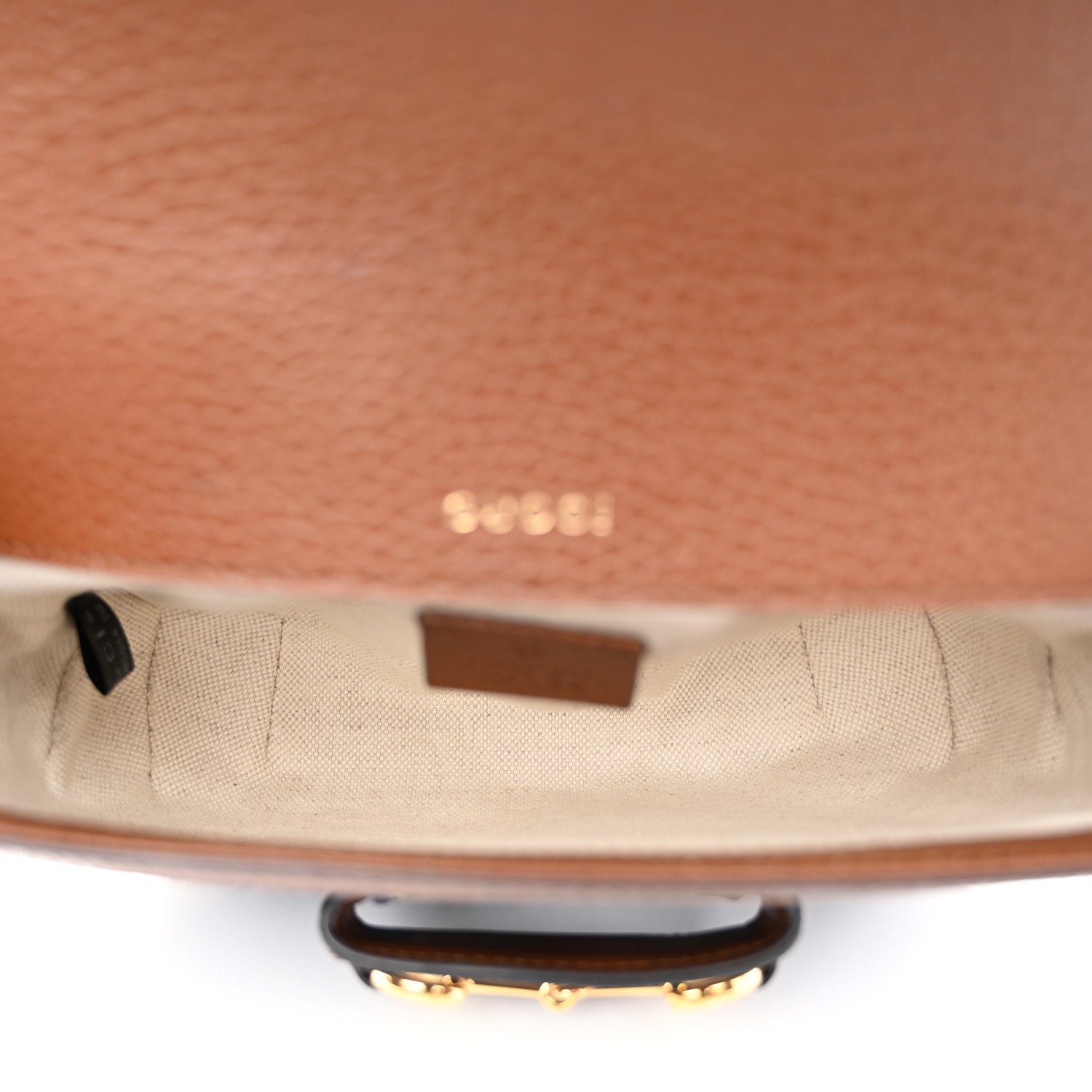 Gucci New Denim GG Monogram Dollar Calfskin Web Mini Horsebit 1955 Shoulder Bag Blue Tea Cuir Epilog 5 of 10