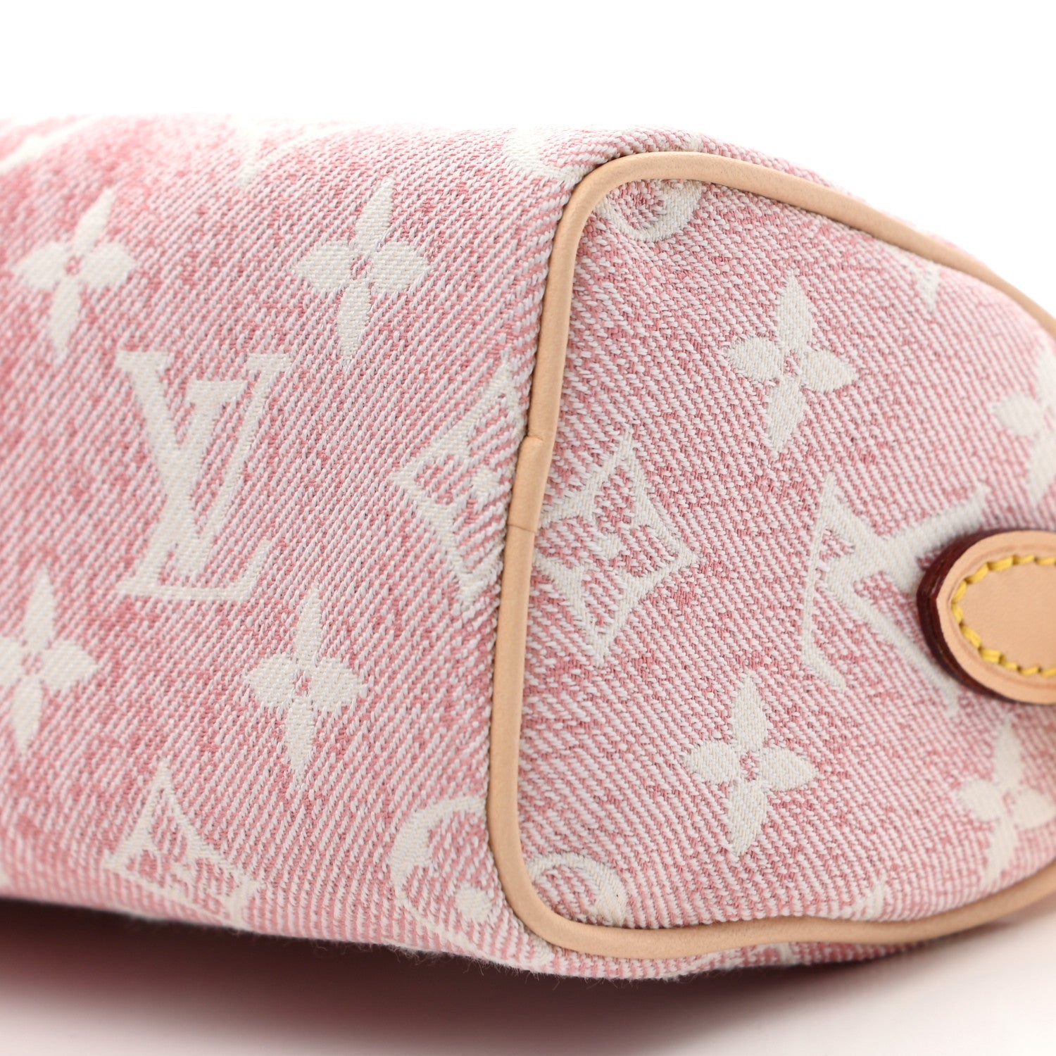 Louis Vuitton Monogram Jacquard Denim Nano Speedy Bandouliere Pink 9 of 10