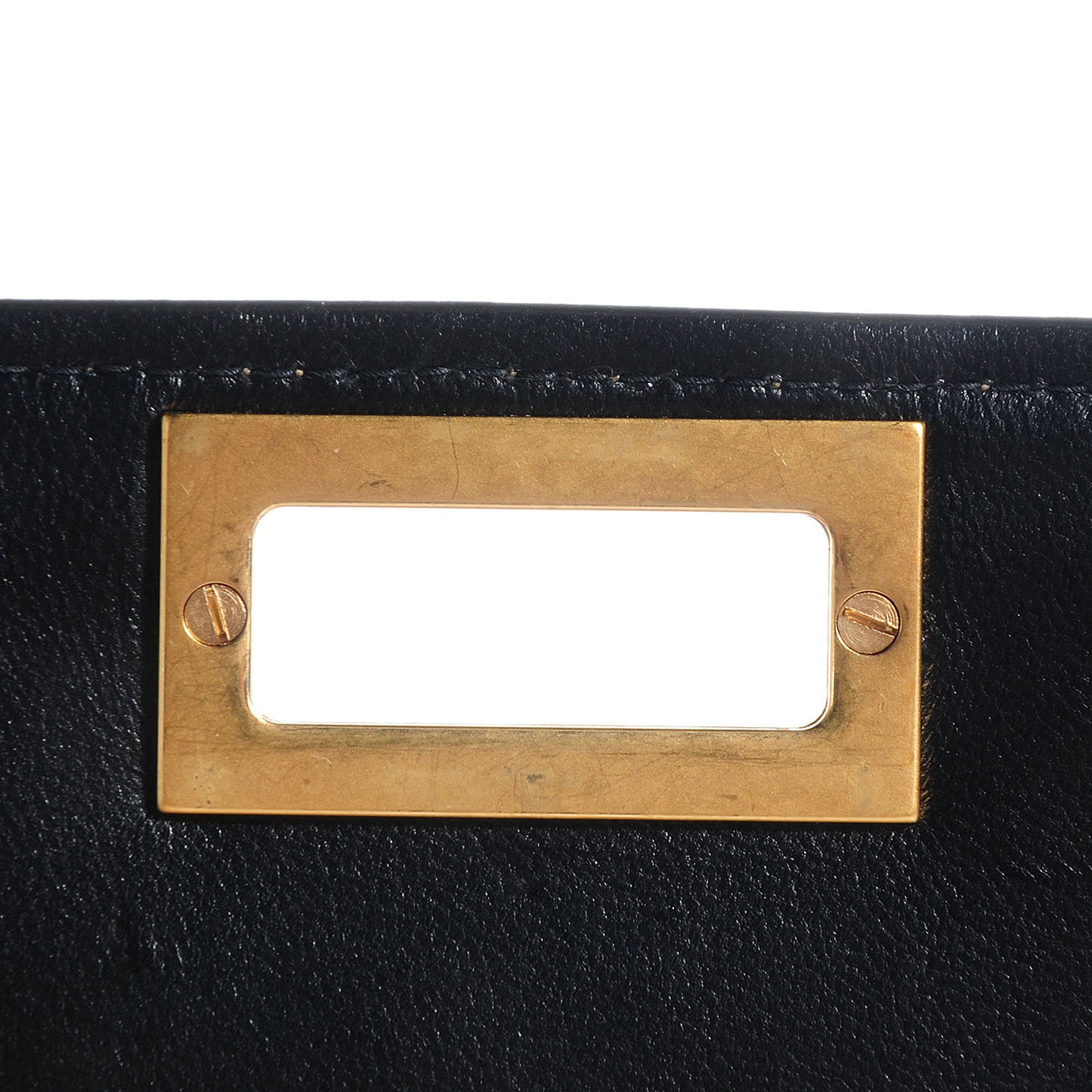 Lambskin Chocolate Bar Accordion Flap Beige