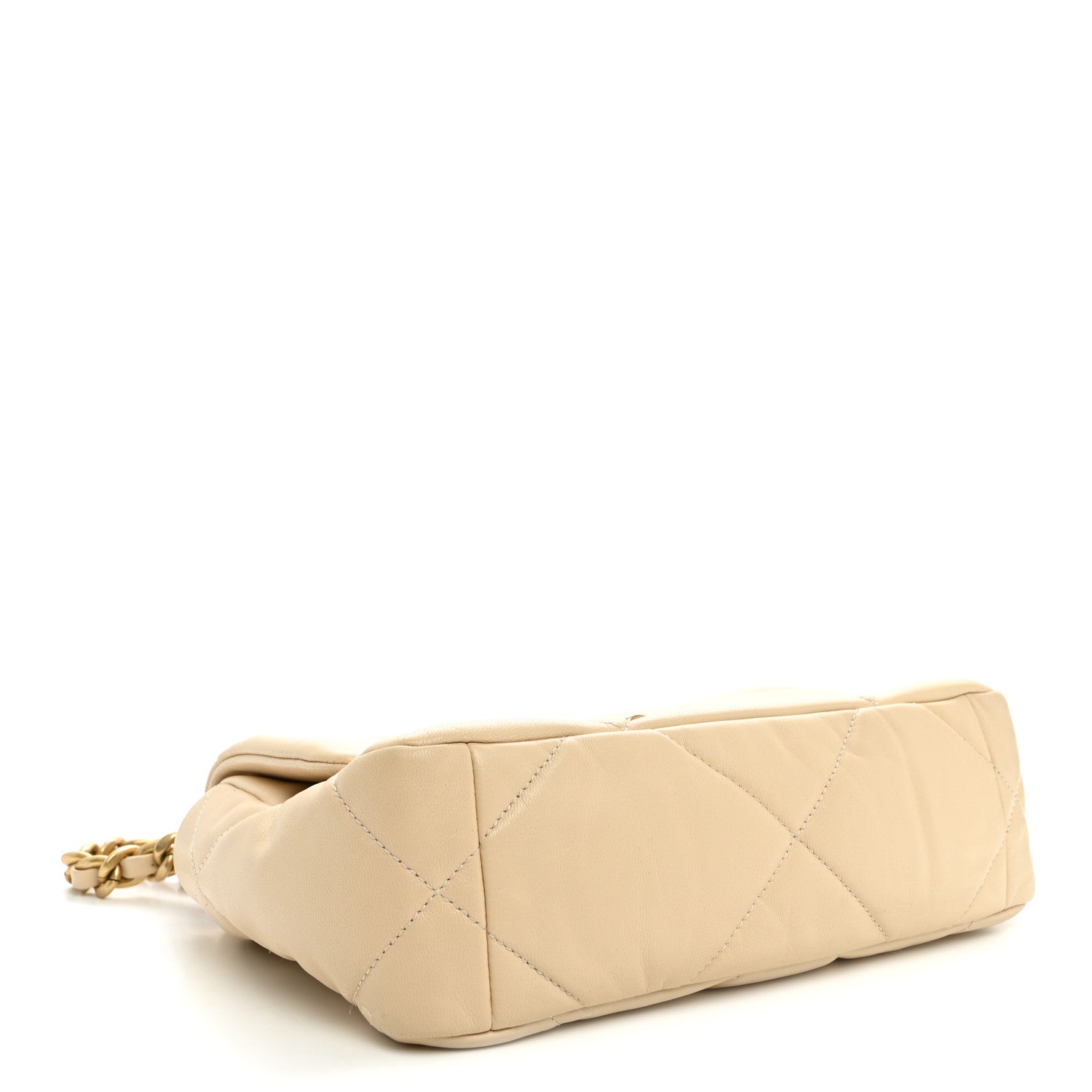 Chanel Lambskin Quilted Medium Chanel 19 Flap Light Beige 4 of 10