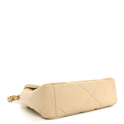 Chanel Lambskin Quilted Medium Chanel 19 Flap Light Beige 4 of 10