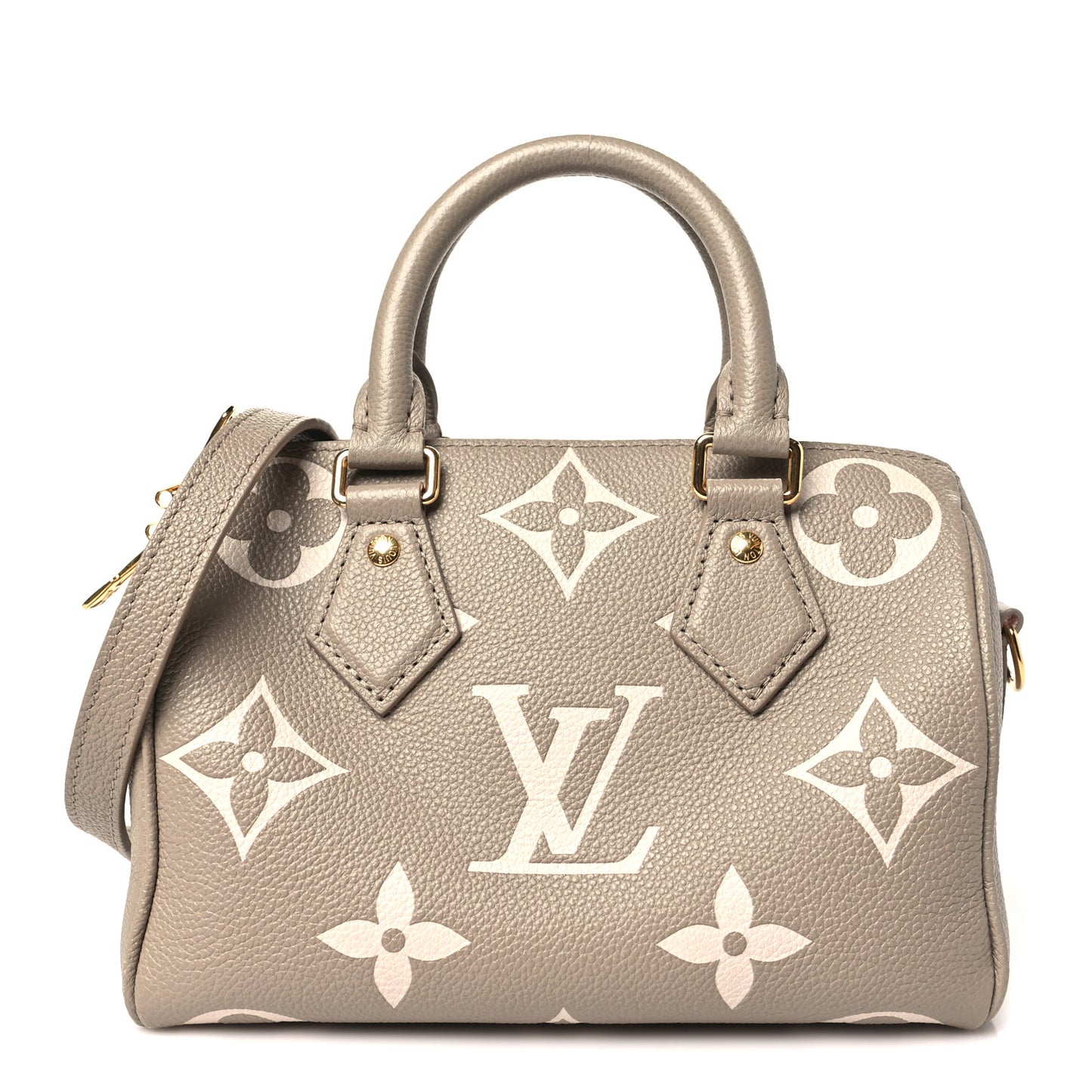 Empreinte Monogram Giant Speedy Bandouliere 20 Creme Beige