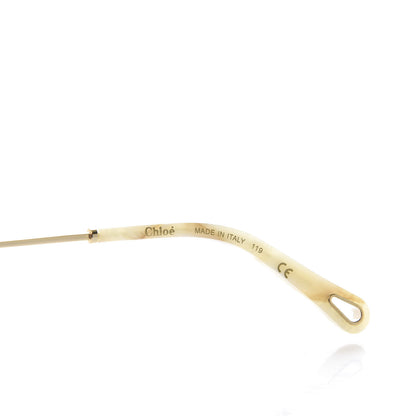 Chloe Round Scalloped Rosie Sunglasses CE143S Gold Coral 5 of 8