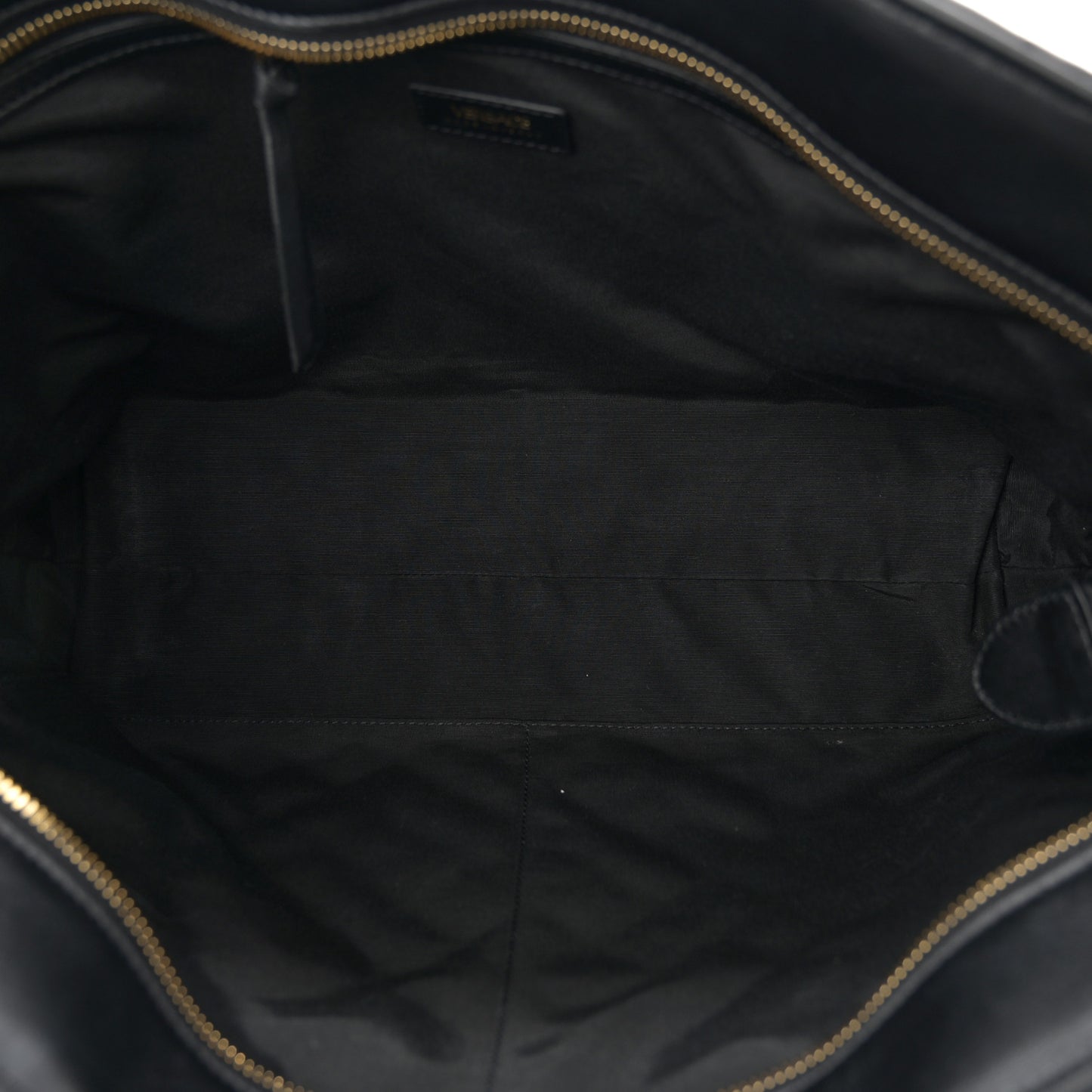 Nappa Quilted La Medusa Chain Tote Black