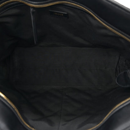 Versace Nappa Quilted La Medusa Chain Tote Black 5 of 9