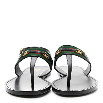 Gucci Nylon Web Lifford Jakarta Sandals 39 Black 2 of 7