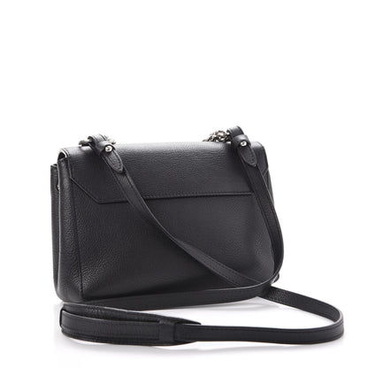 Louis Vuitton Calfskin Lockme II Chain Bag BB Black 3 of 9