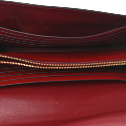 Hermes Shiny Alligator Constance Long Wallet Rouge Vif 5 of 10