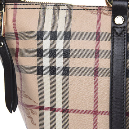 Burberry Haymarket Check Small Salisbury Tote Chocolate 9 of 9