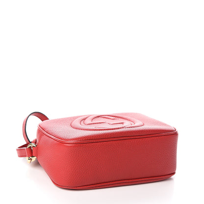 Gucci Pebbled Calfskin Small Soho Disco Bag Tabasco Red 3 of 8