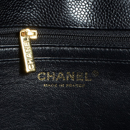 Chanel Caviar Quilted Jumbo Single Flap Black 6 of 8