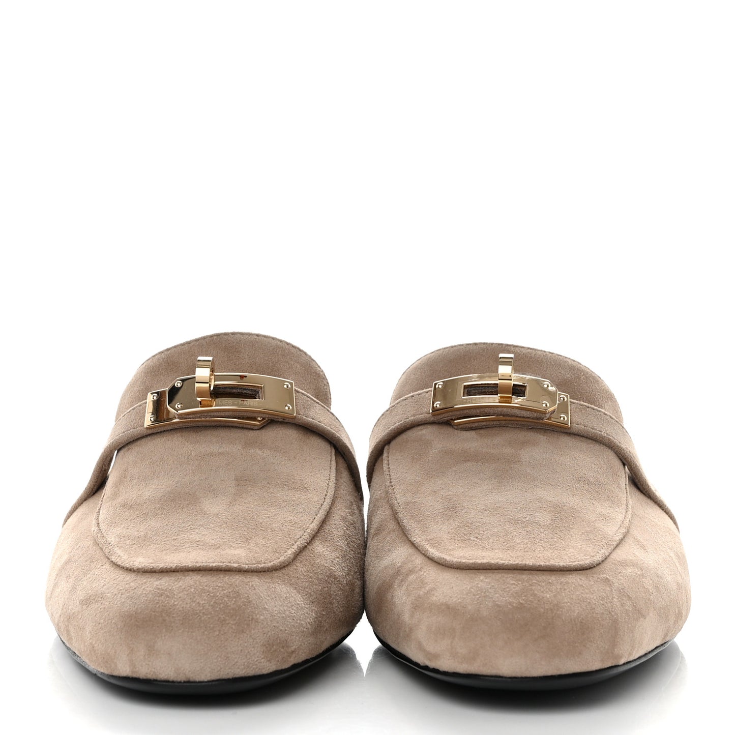 Suede Goatskin Oz Mules 39 Beige Sable