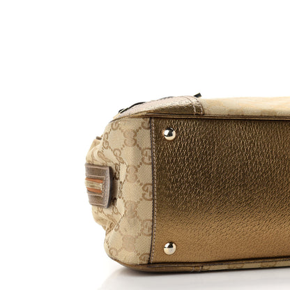 Gucci Monogram Small Princy Satchel Metallic 8 of 16