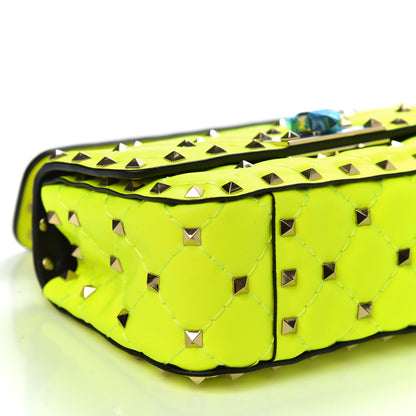 Valentino Garavani Calfskin Mini Rockstud Spike Shoulder Bag Lime 7 of 8