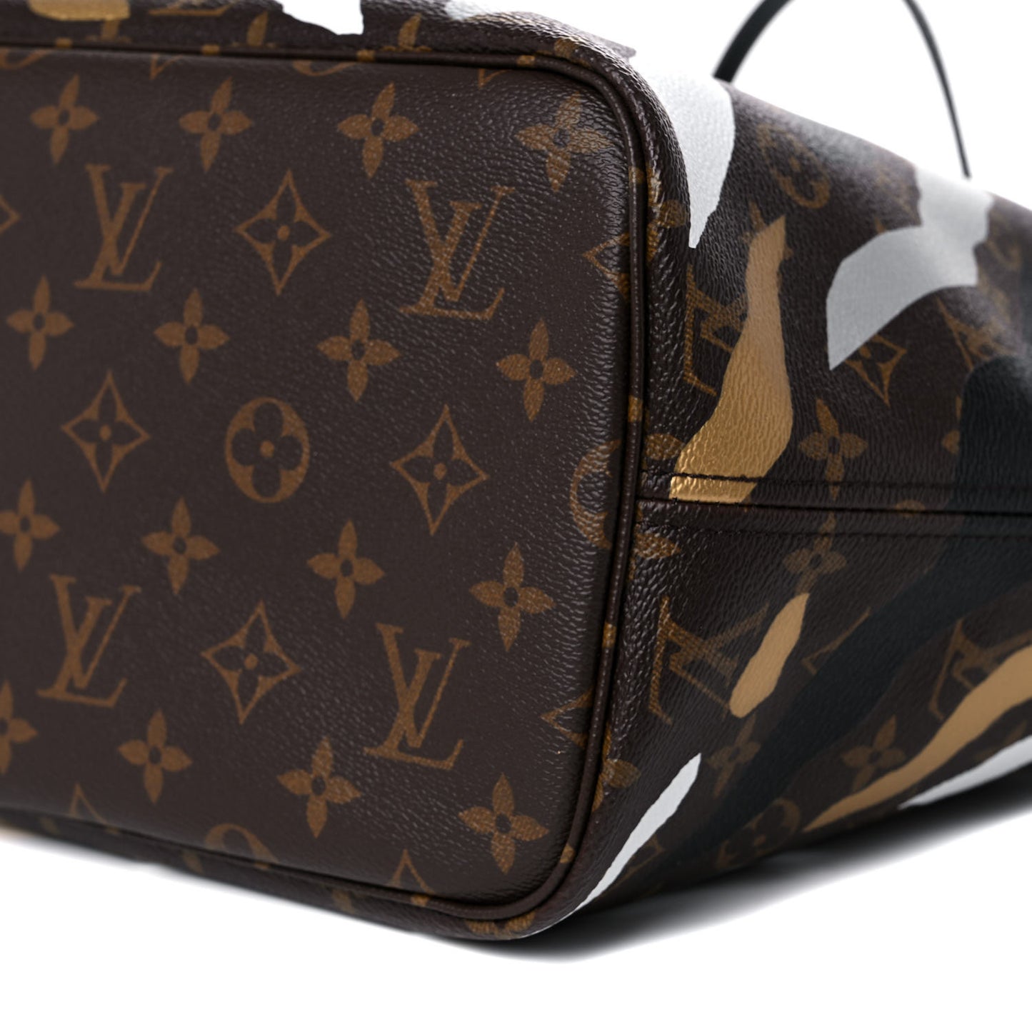 X LOL Monogram Neverfull MM Gold Silver