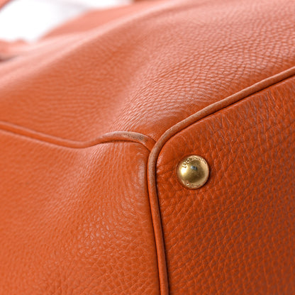 Prada Vitello Daino Tote Papaya 10 of 11