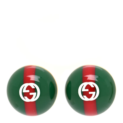 Gucci Resin Web Stud Earrings 1 of 6