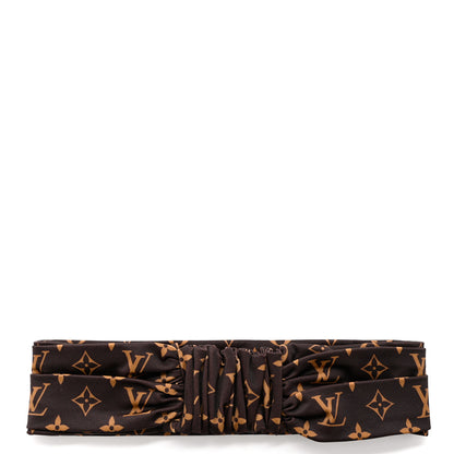 Louis Vuitton Silk Monogram Be Mindful Headband Brown 2 of 4