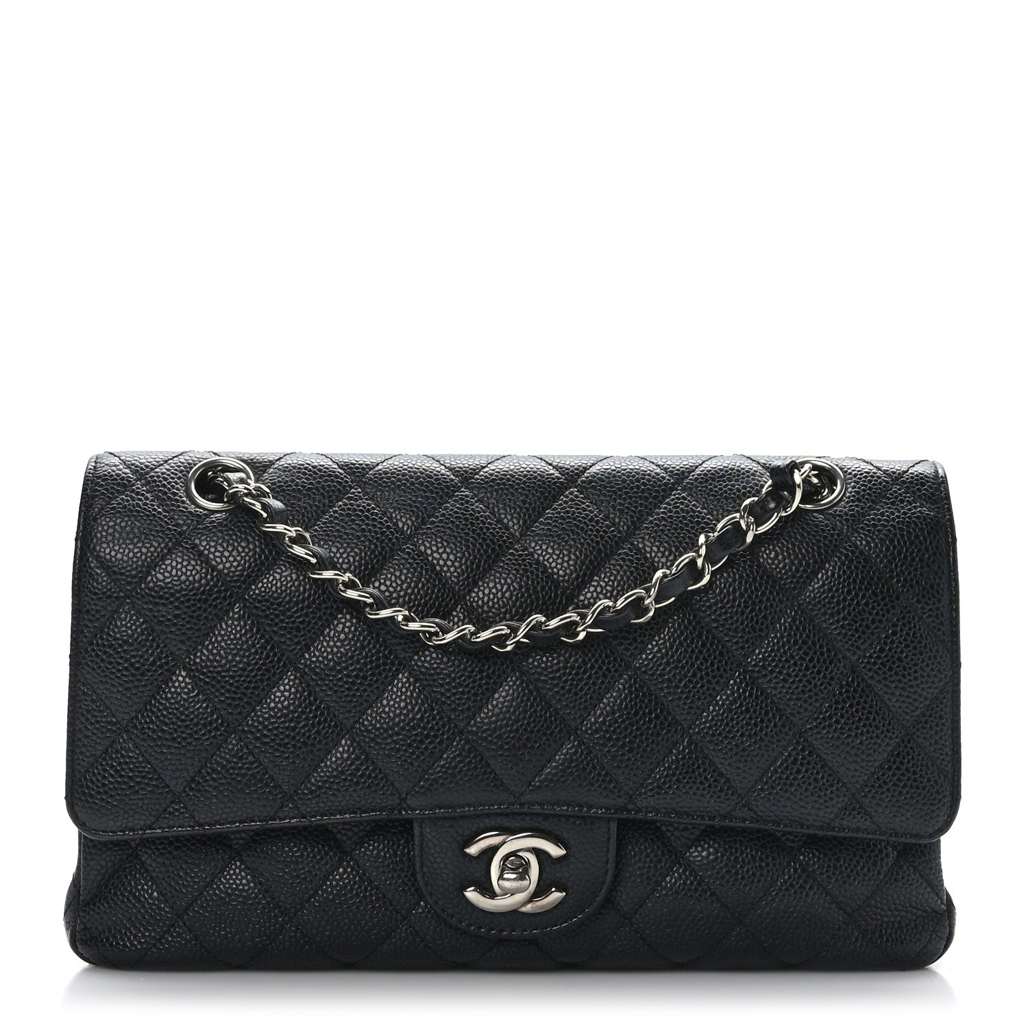 Chanel Caviar Quilted Medium Double Flap Black 1 of 9