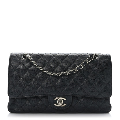 Chanel Caviar Quilted Medium Double Flap Black 1 of 9