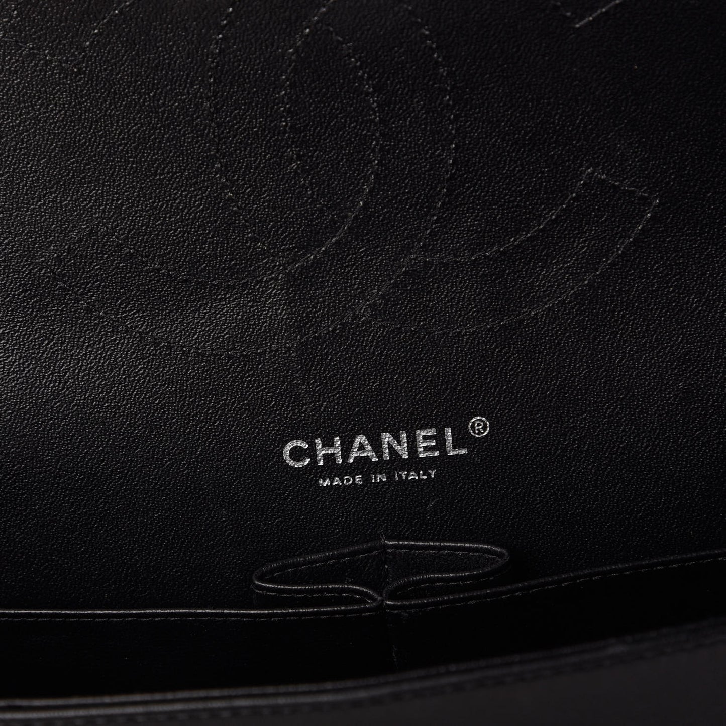 Lambskin Quilted Jumbo Double Flap Black