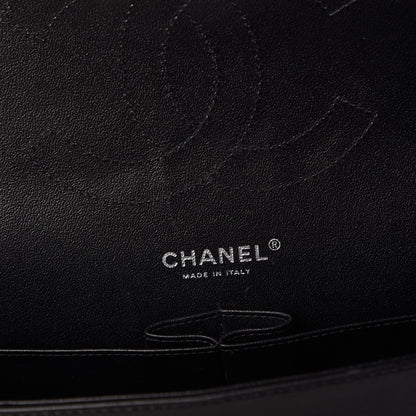 Chanel Lambskin Quilted Jumbo Double Flap Black 12 of 14