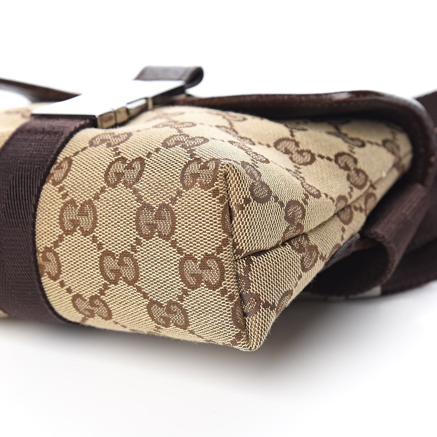 Monogram Waist Pouch Bag Dark Brown