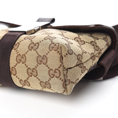 Gucci Monogram Waist Pouch Bag Dark Brown 9 of 10