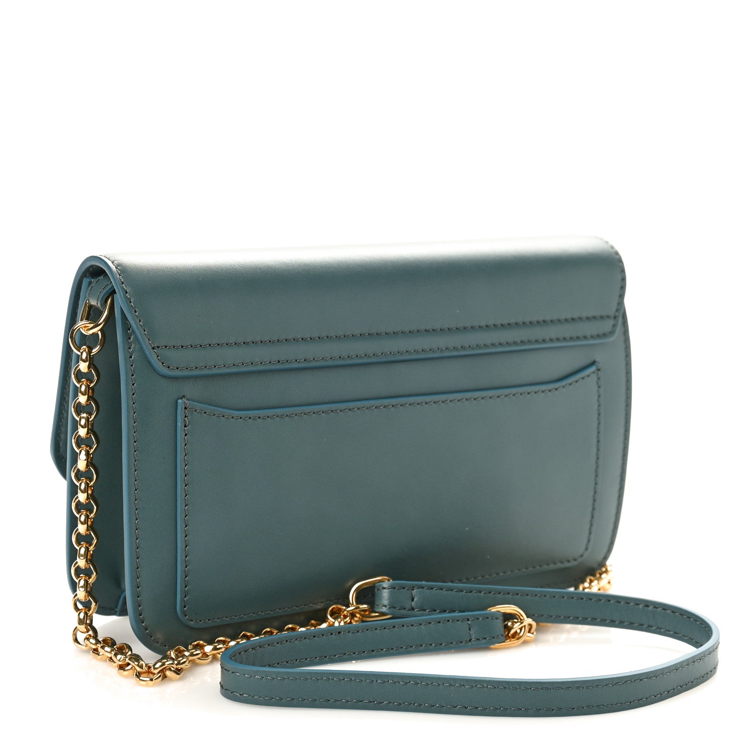 Chloe Calfskin Suede C Clutch With Chain Cloudy Blue 2 of 8