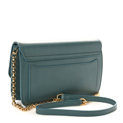Chloe Calfskin Suede C Clutch With Chain Cloudy Blue 2 of 8