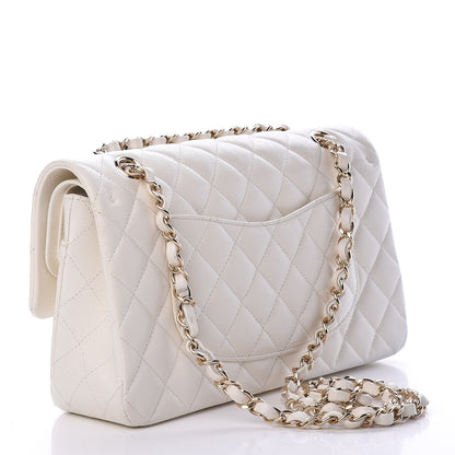 Chanel Caviar Quilted Medium Double Flap White 3 of 14