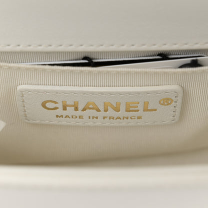 Chanel Lambskin Quilted Small Boy Flap White 6 of 11