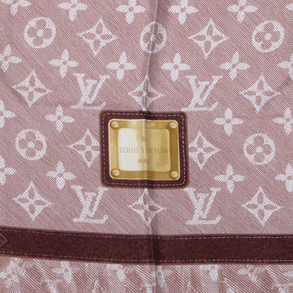 Louis Vuitton Silk Monogram New Denim Bandana Scarf Rose Pale 3 of 5